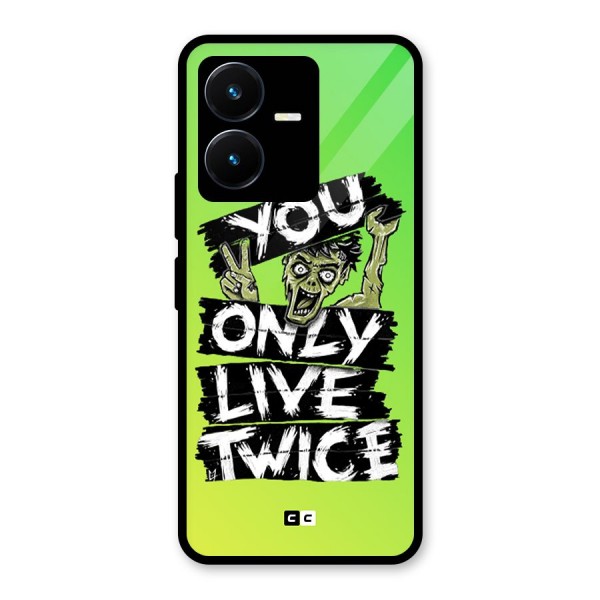 Yolo Zombie Glass Back Case for Vivo Y22