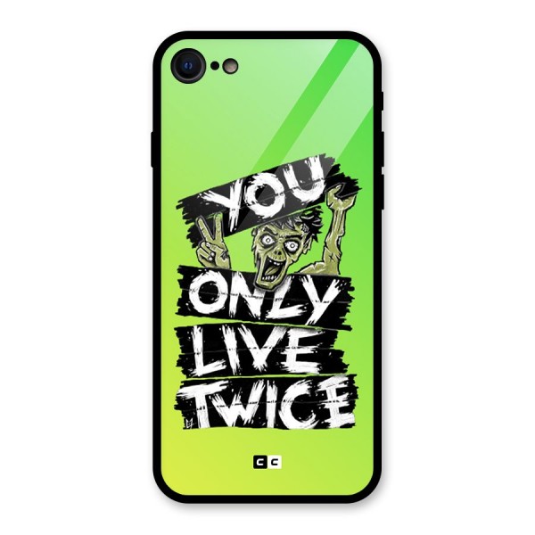 Yolo Zombie Glass Back Case for iPhone 8