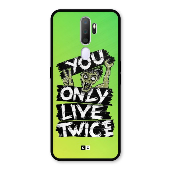 Yolo Zombie Metal Back Case for Oppo A5 (2020)