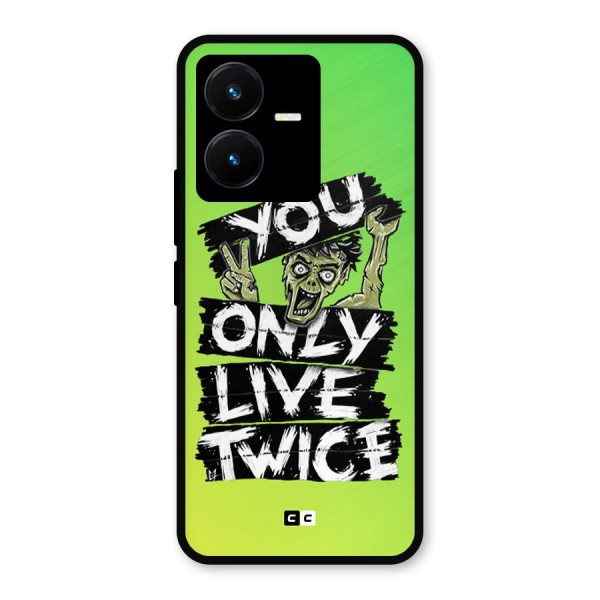 Yolo Zombie Metal Back Case for Vivo Y22s