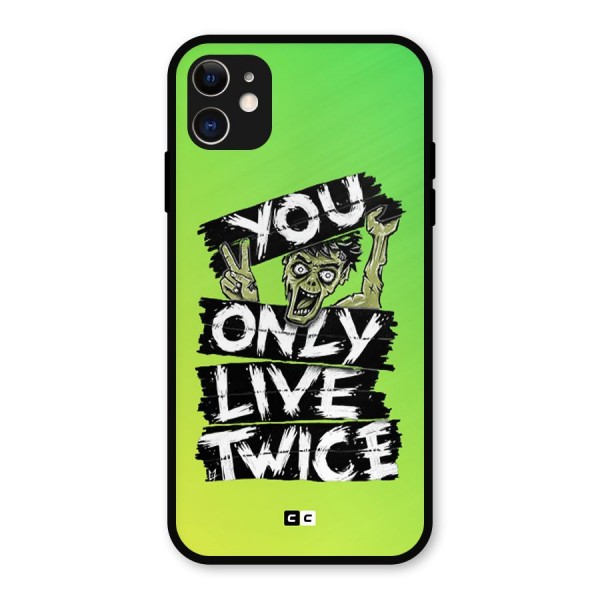 Yolo Zombie Metal Back Case for iPhone 11