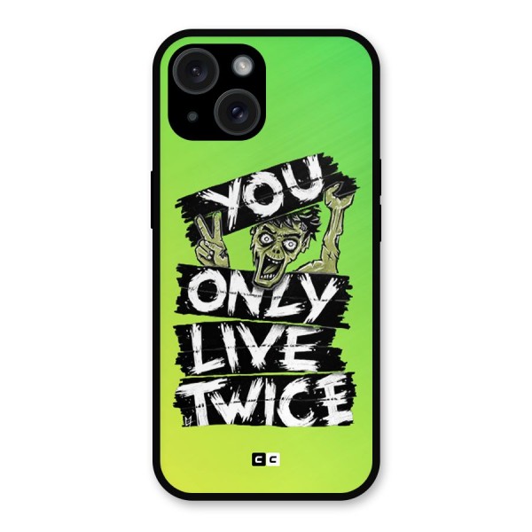 Yolo Zombie Metal Back Case for iPhone 15