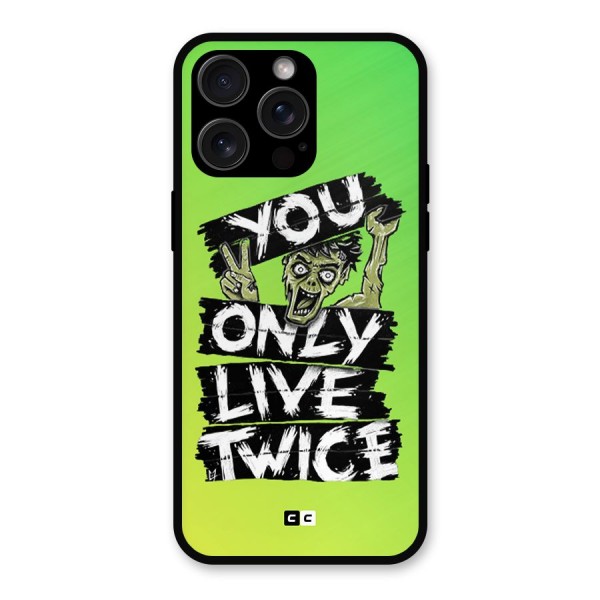 Yolo Zombie Metal Back Case for iPhone 15 Pro Max