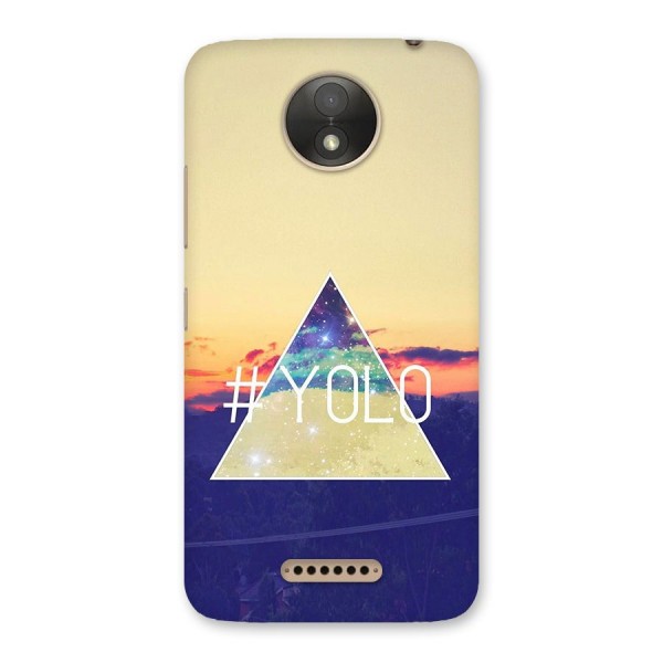 Yolo illuminati Back Case for Moto C Plus