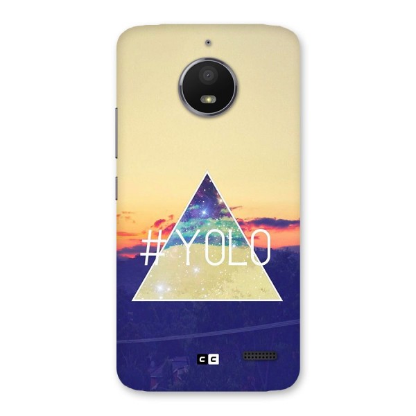 Yolo illuminati Back Case for Moto E4