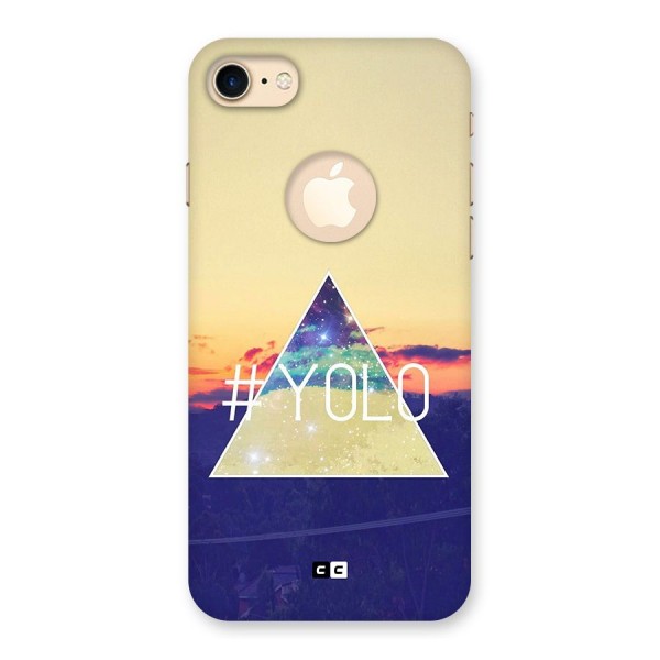 Yolo illuminati Back Case for iPhone 8 Logo Cut