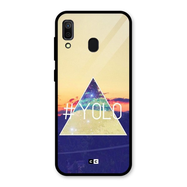 Yolo illuminati Glass Back Case for Galaxy A30