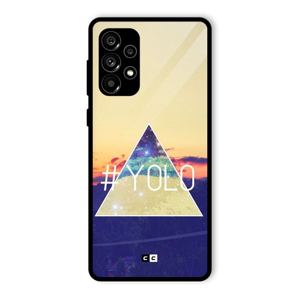 Yolo illuminati Glass Back Case for Galaxy A73 5G