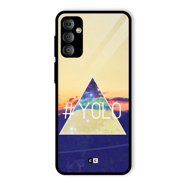 Yolo illuminati Glass Back Case for Galaxy F23