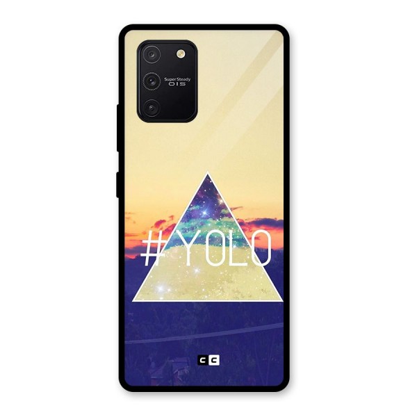 Yolo illuminati Glass Back Case for Galaxy S10 Lite