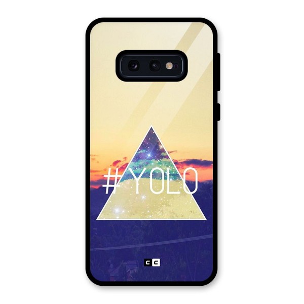 Yolo illuminati Glass Back Case for Galaxy S10e