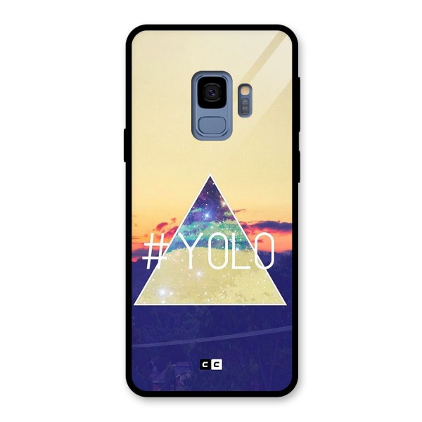 Yolo illuminati Glass Back Case for Galaxy S9