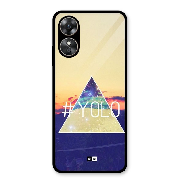 Yolo illuminati Glass Back Case for Oppo A17