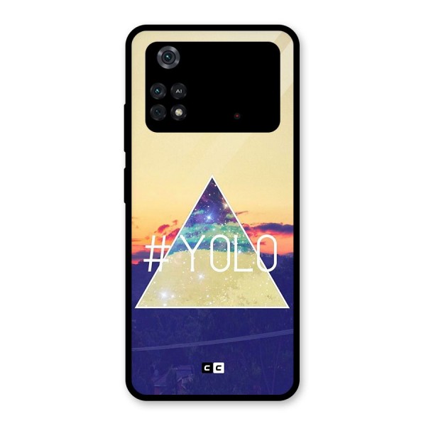 Yolo illuminati Glass Back Case for Poco M4 Pro 4G