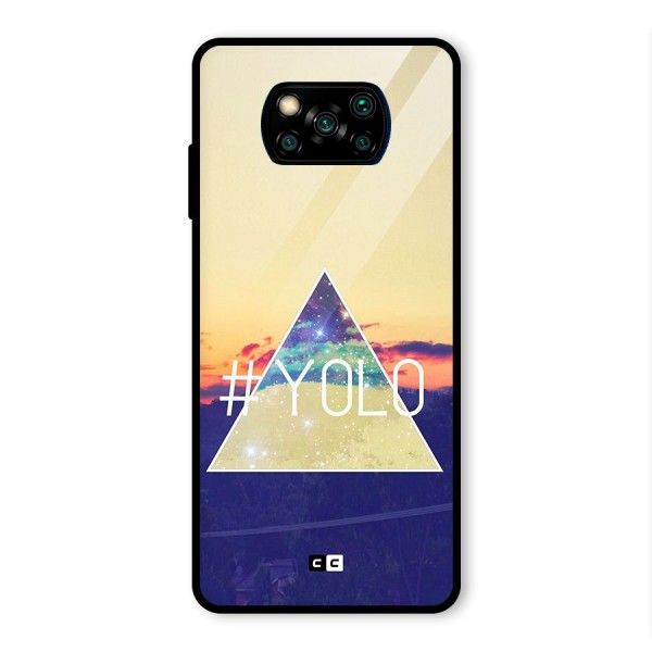 Yolo illuminati Glass Back Case for Poco X3 Pro