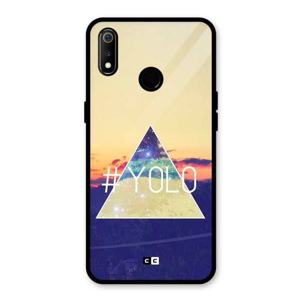 Yolo illuminati Glass Back Case for Realme 3