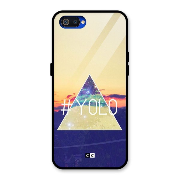 Yolo illuminati Glass Back Case for Realme C2