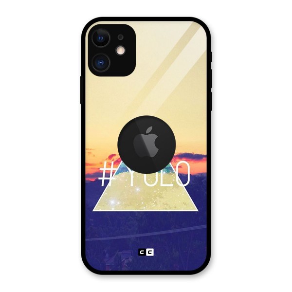 Yolo illuminati Glass Back Case for iPhone 11 Logo Cut