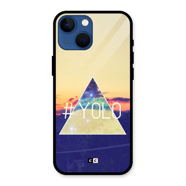 Yolo illuminati Glass Back Case for iPhone 13 Mini