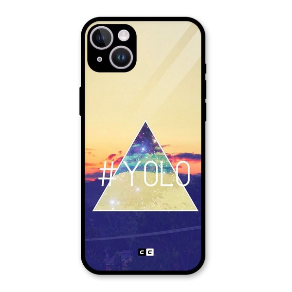 Yolo illuminati Glass Back Case for iPhone 14 Plus