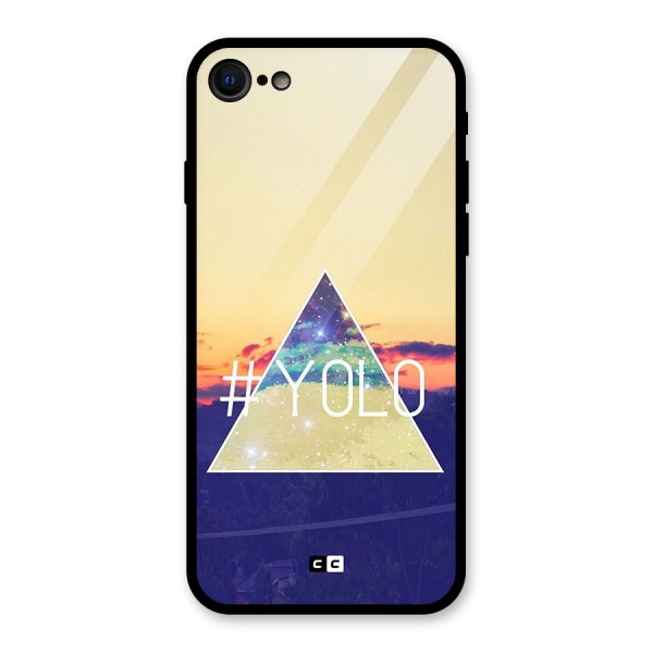 Yolo illuminati Glass Back Case for iPhone 8