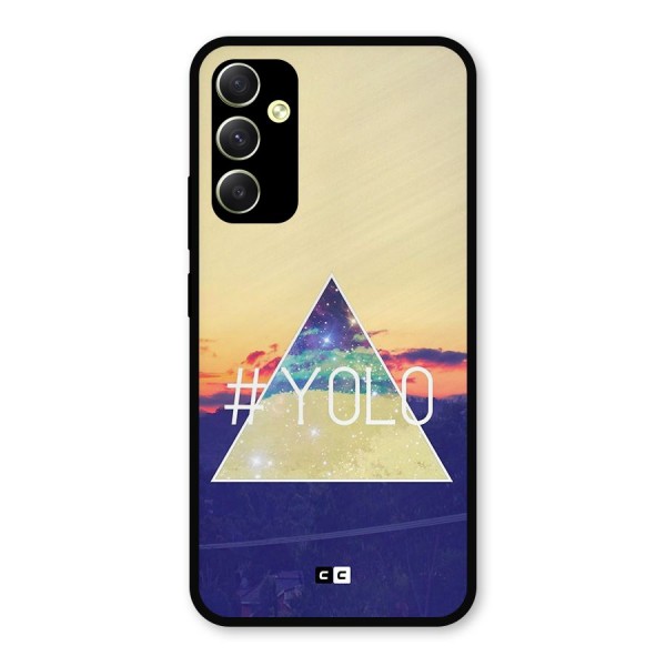 Yolo illuminati Metal Back Case for Galaxy A34