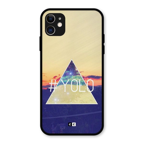 Yolo illuminati Metal Back Case for iPhone 11