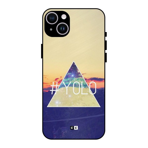 Yolo illuminati Metal Back Case for iPhone 14 Plus