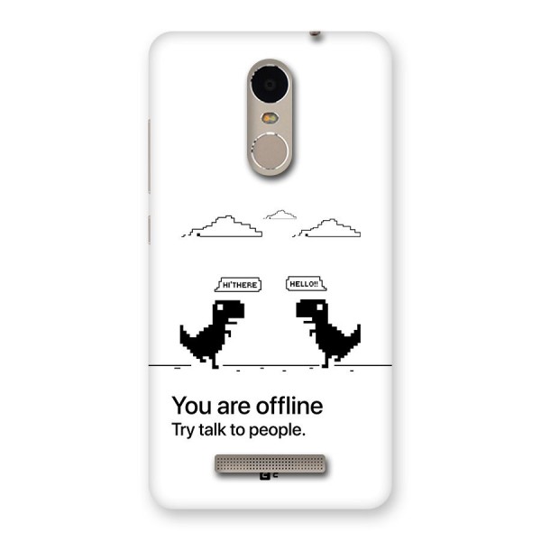 You Are Offline Back Case for Redmi Note 3