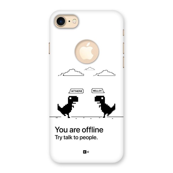 You Are Offline Back Case for iPhone 8 Logo Cut