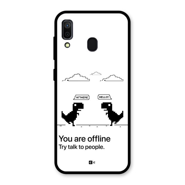 You Are Offline Glass Back Case for Galaxy A30