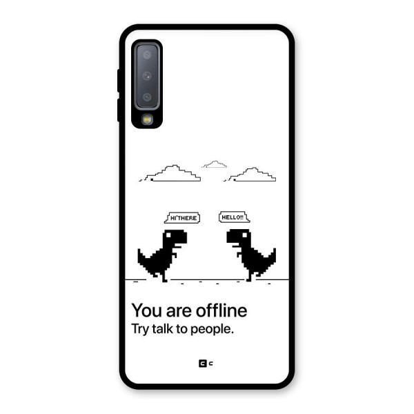 You Are Offline Glass Back Case for Galaxy A7 (2018)