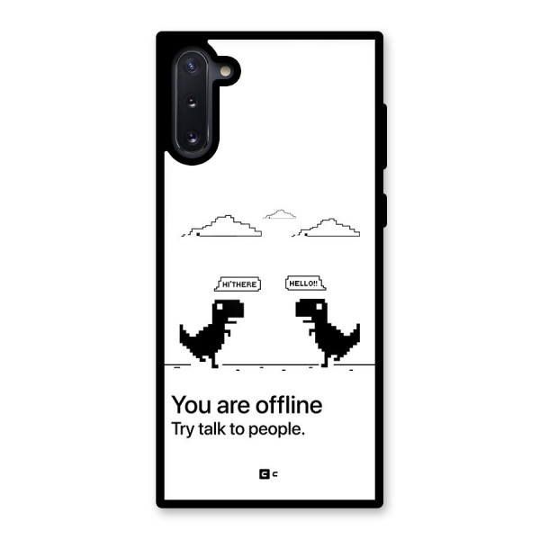 You Are Offline Glass Back Case for Galaxy Note 10