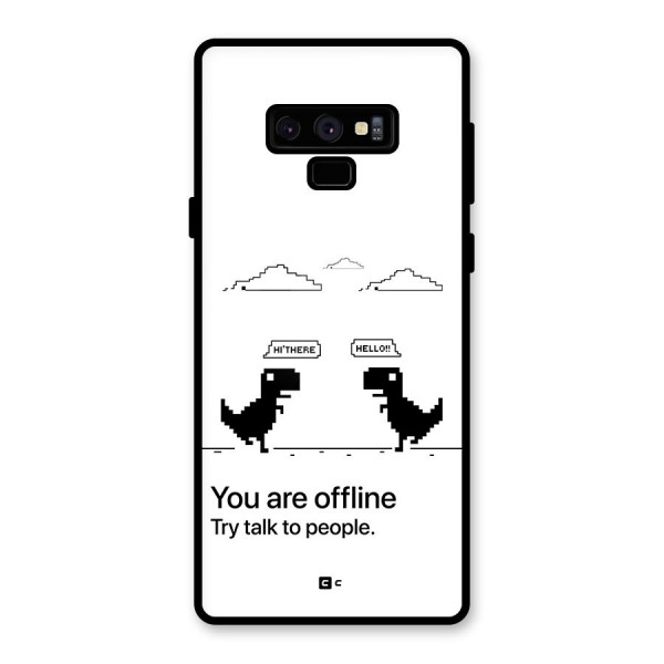 You Are Offline Glass Back Case for Galaxy Note 9