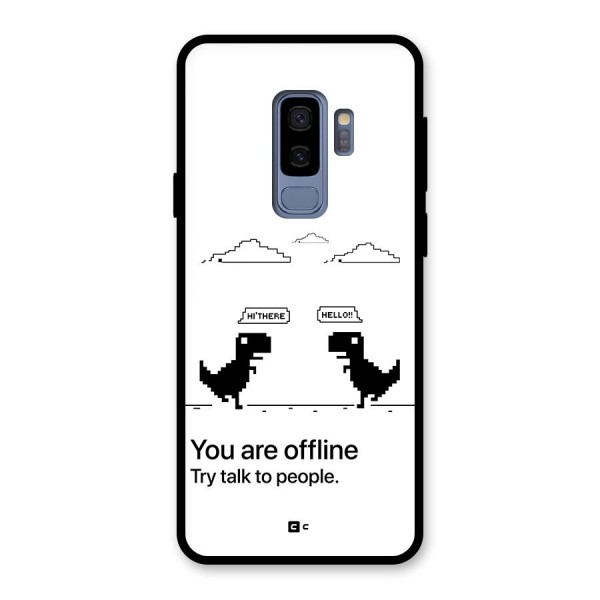 You Are Offline Glass Back Case for Galaxy S9 Plus