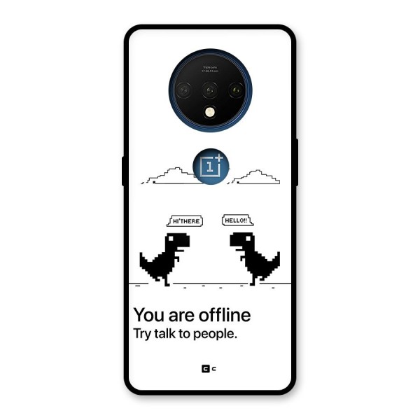 You Are Offline Glass Back Case for OnePlus 7T