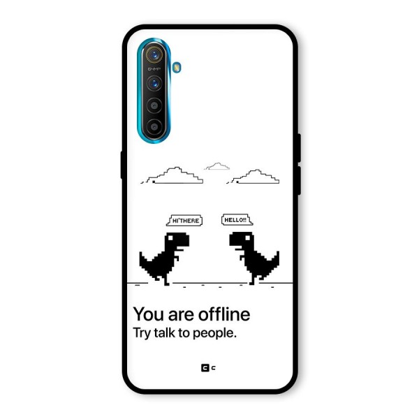 You Are Offline Glass Back Case for Realme X2