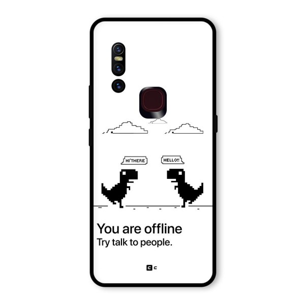 You Are Offline Glass Back Case for Vivo V15