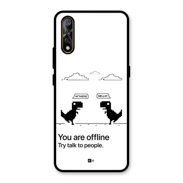 You Are Offline Glass Back Case for Vivo Z1x