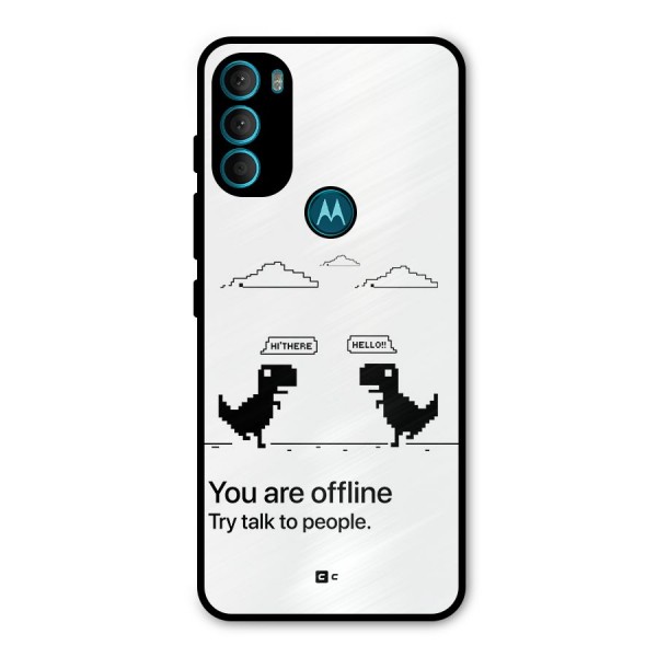 You Are Offline Metal Back Case for Moto G71 5G