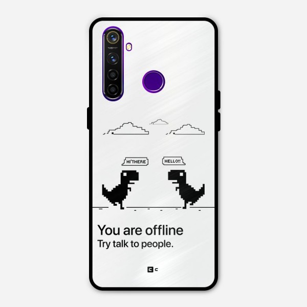 You Are Offline Metal Back Case for Realme 5 Pro