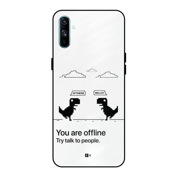 You Are Offline Metal Back Case for Realme C3