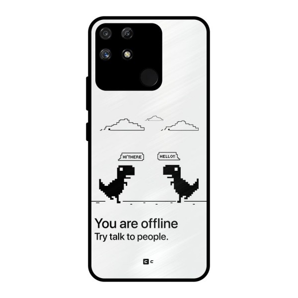 You Are Offline Metal Back Case for Realme Narzo 50A