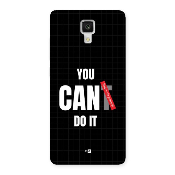 You Can Do It Back Case for Mi4