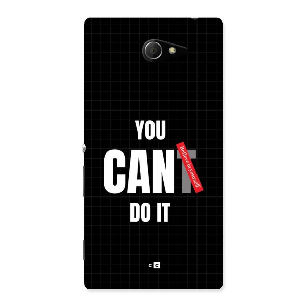 You Can Do It Back Case for Xperia M2