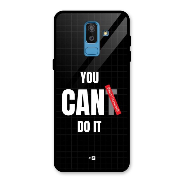 You Can Do It Glass Back Case for Galaxy J8