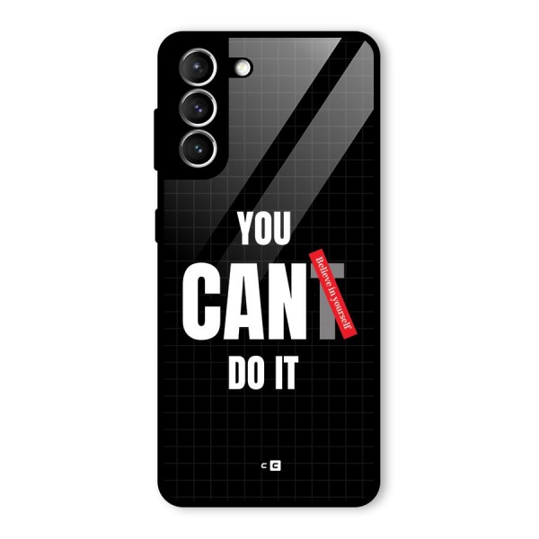 You Can Do It Glass Back Case for Galaxy S21 5G