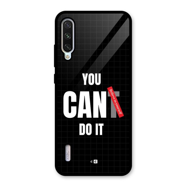 You Can Do It Glass Back Case for Mi A3