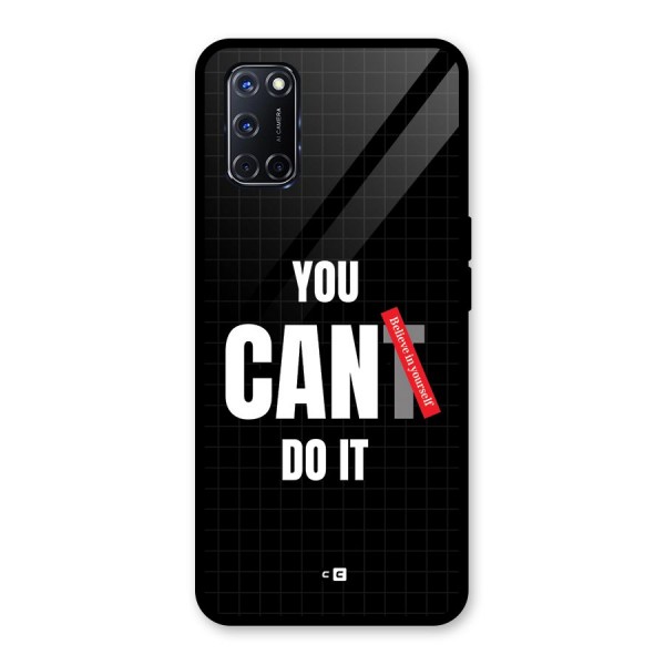 You Can Do It Glass Back Case for Oppo A52