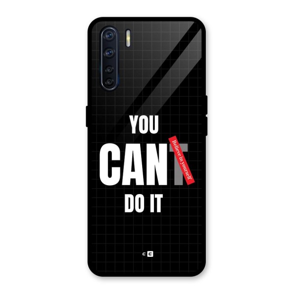 You Can Do It Glass Back Case for Oppo F15